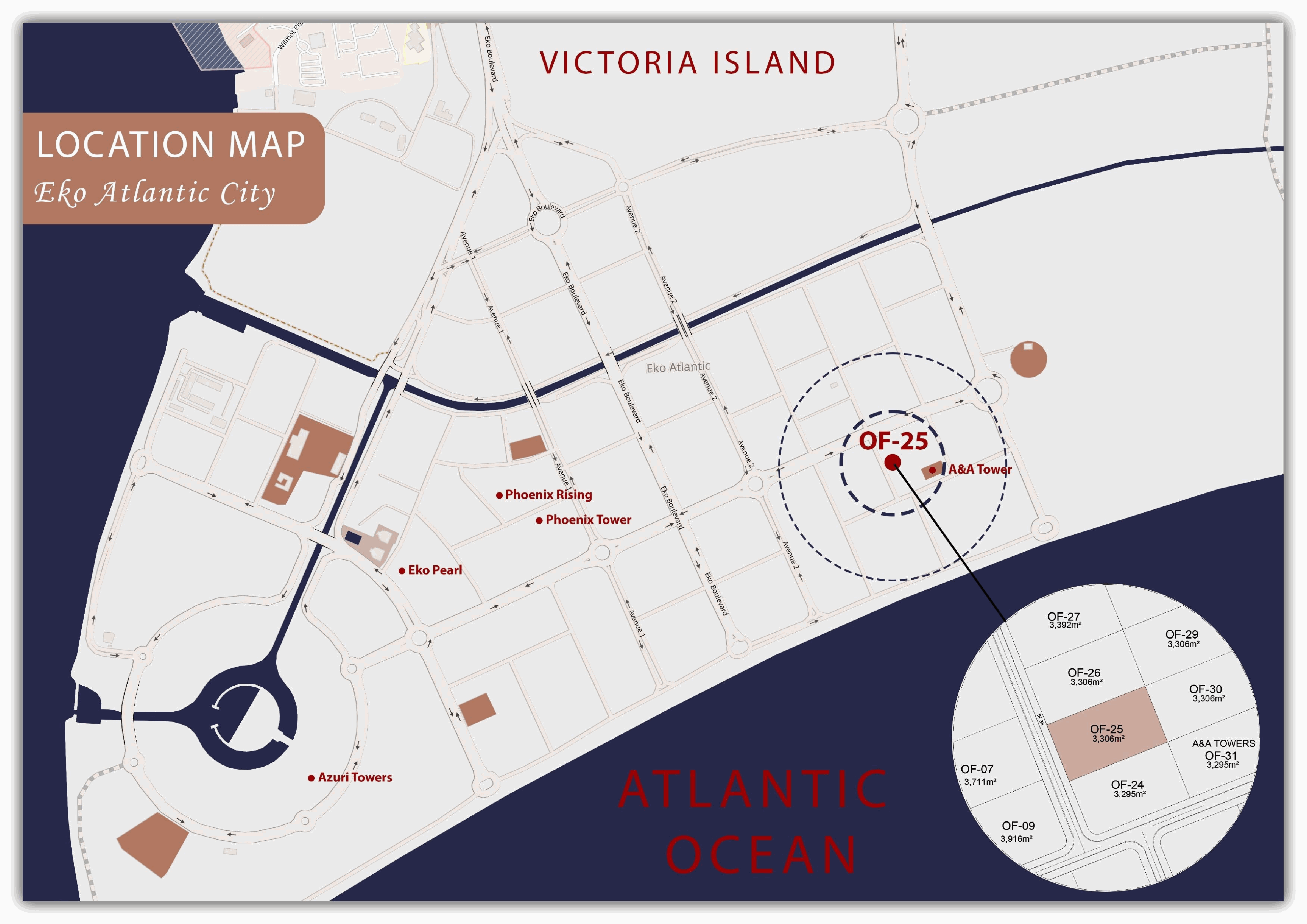 Eko Atlantic location map